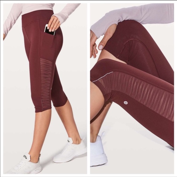 Lululemon Sharp Turns Crop Sz 4 - Picture 1 of 8